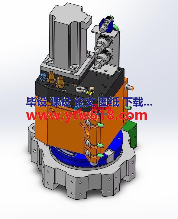 SAUTER后置-伺服刀塔（中心高63）全套3D模型三维图纸