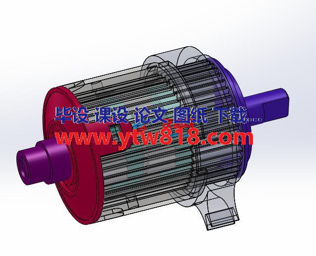 行星齿轮减速箱SolidWorks三维模型