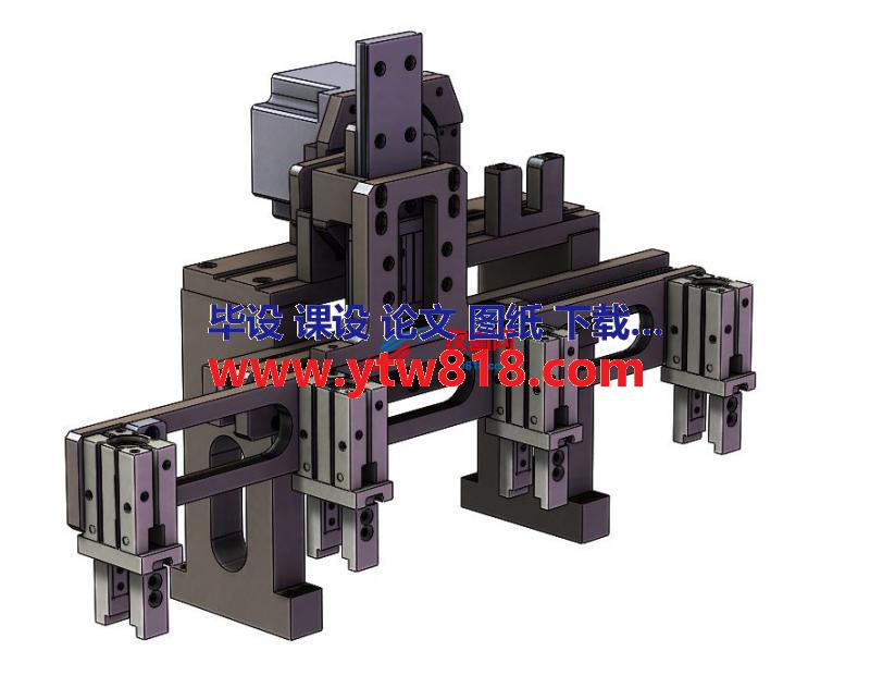 并行传送机构3D图纸 Solidworks设计 附STEP