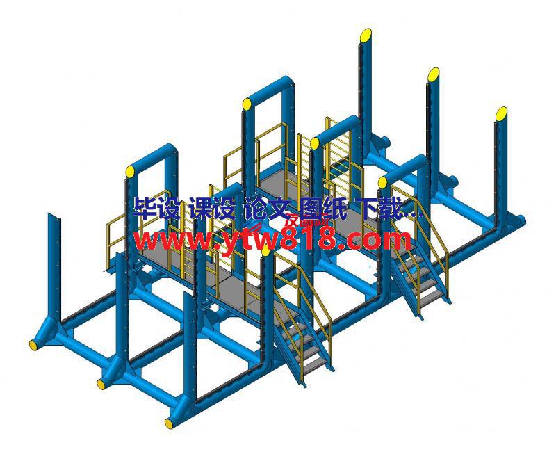 管廊梯架模型3D图纸 STP格式