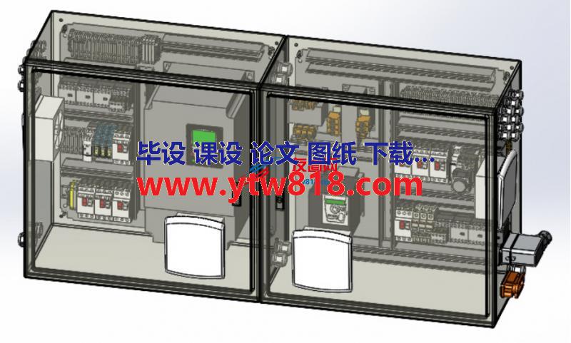 控制柜控制盒模型3D图纸 x_t格式