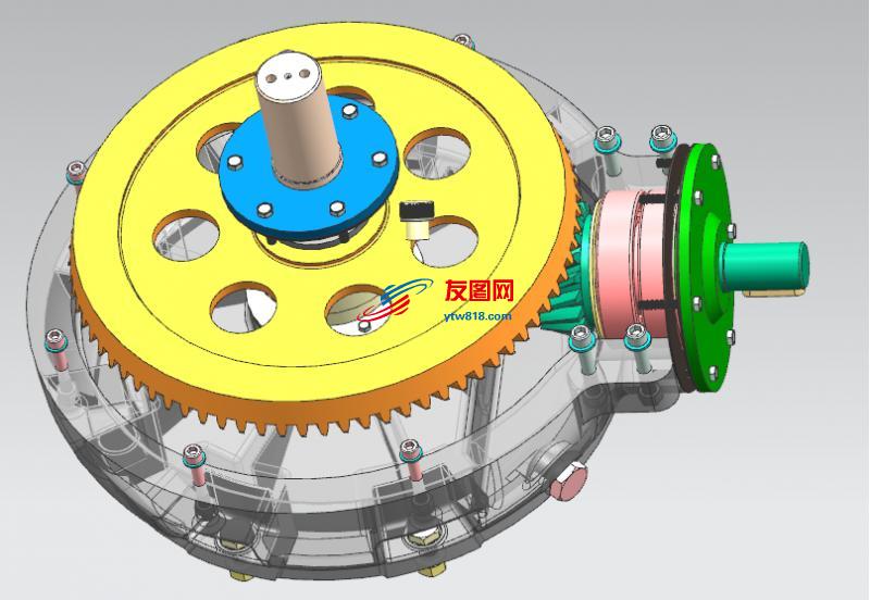 锥齿轮传动装置3D模型设计