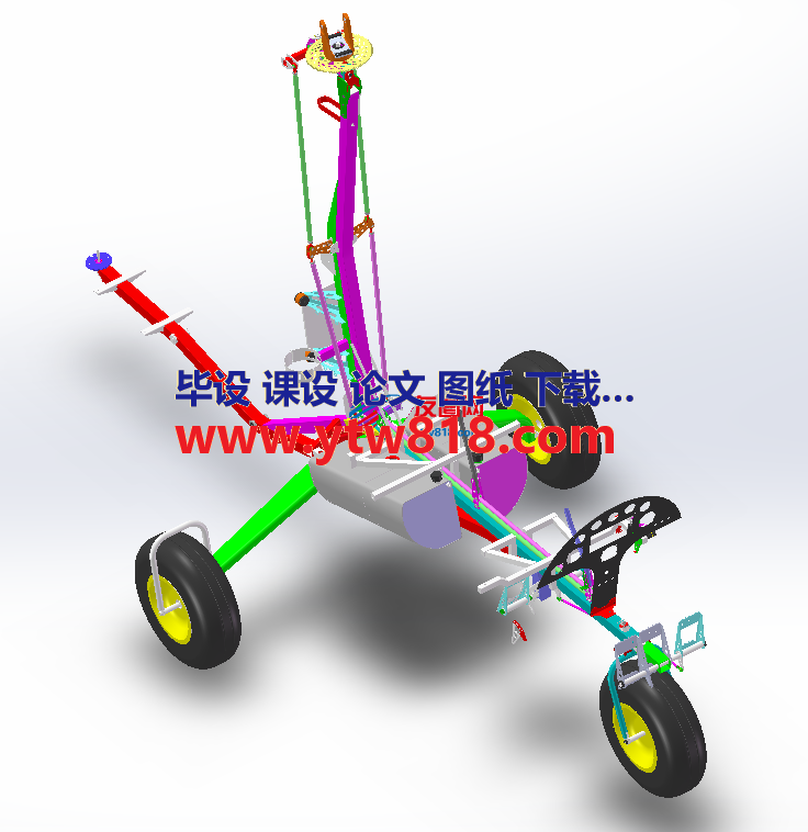 旋翼机MT0三维模型