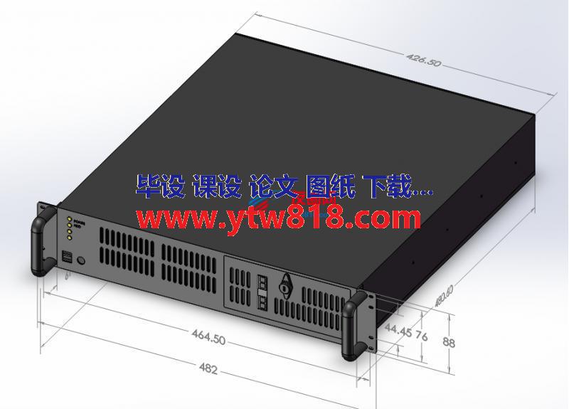 电源机箱三维模型solidworks2015设计