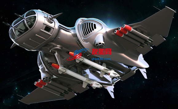 科幻宇宙飞船3D数模图纸 STEP格式