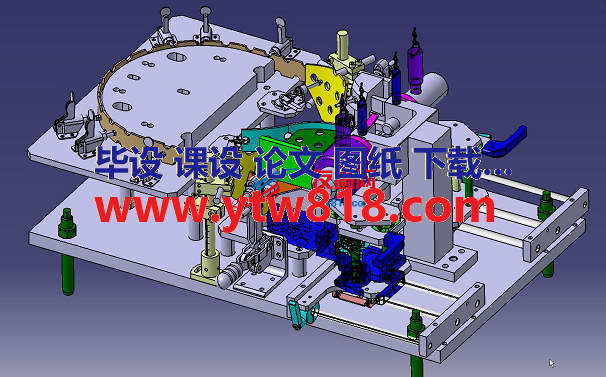 钢包芯焊接夹具3D图纸 CATIA设计 附STP