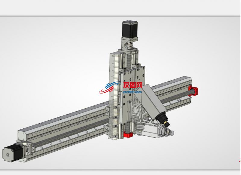 Portal CNC数控机床机构3D数模图纸 STP格式