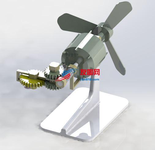 电风扇摆动机构模型SW