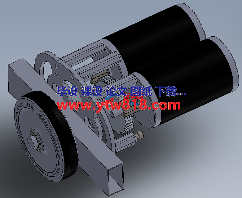 齿轮箱模型3D图纸 Solidworks设计