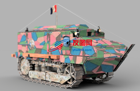 坦克3D数模图纸 STP格式
