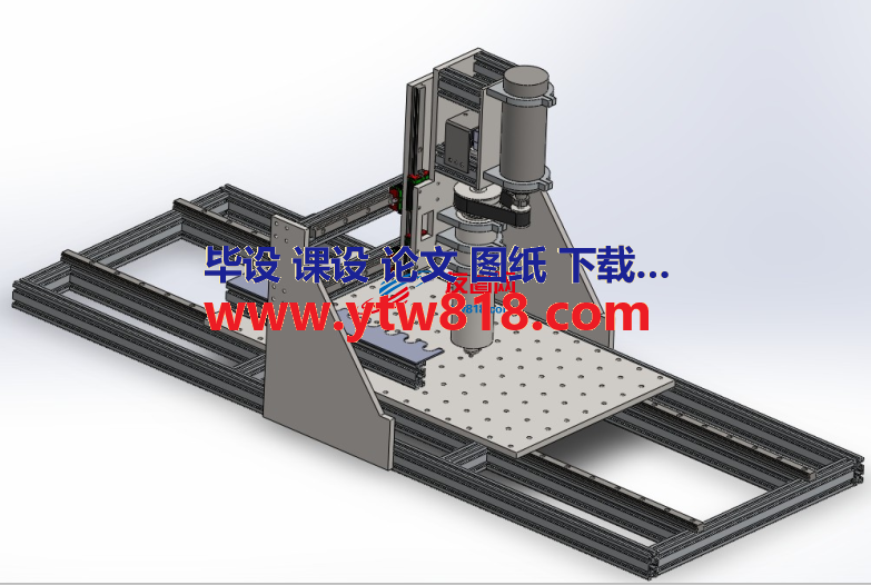 立式控机床solidworks设计 附stp