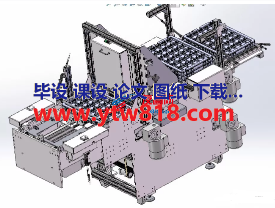 托盘自动上料机3D数模图纸 Solidworks设计