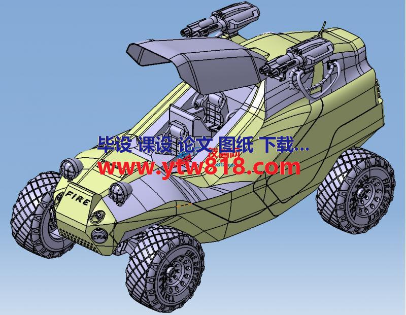 消防侦察车solidworks格式 另含stp格式