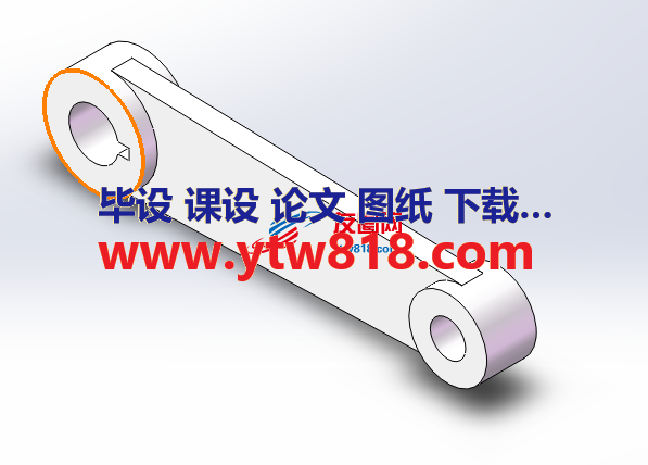 2015版SolidWorks摇臂三维模型，