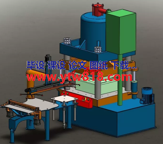 锻压成型机3D数模图纸 Solidworks设计 附STEP x_t