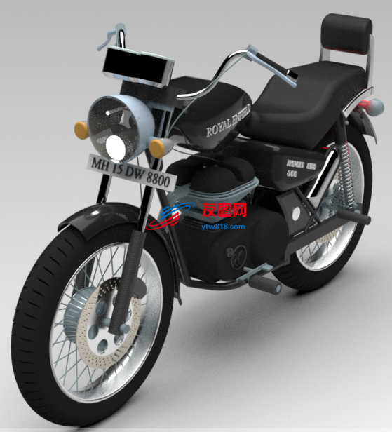 摩托车模型3D图纸 UG设计