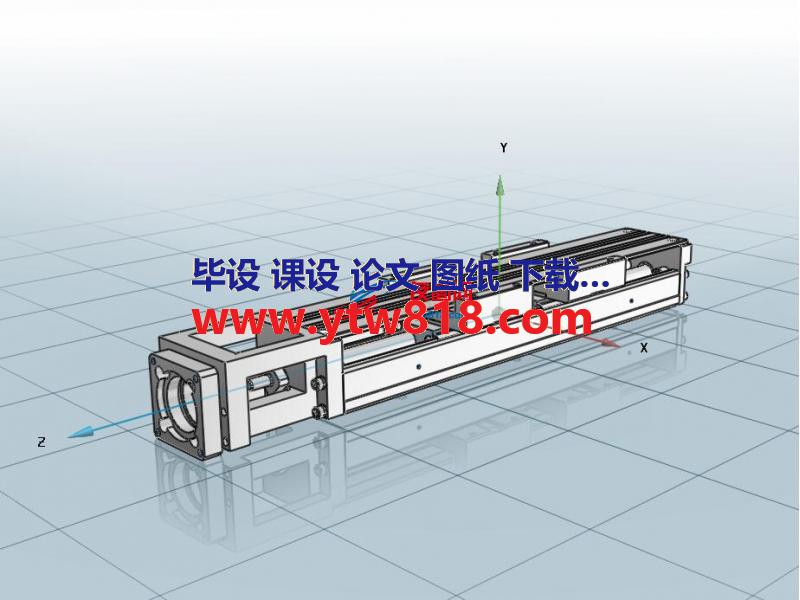 线性模组-单轴驱动器KY26-802-A-L250三维图