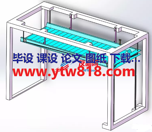 举升吊架式停车位模型3D图纸 Solidworks设计