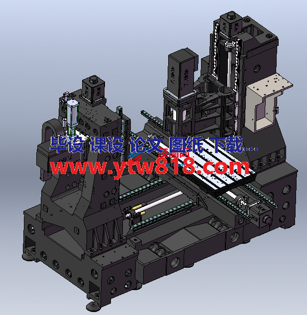 立铣+卧铣组合 solidworks设计