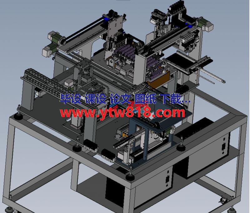 自动化焊机3D数模图纸 Solidworks设计