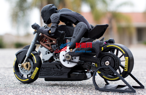 摩托车模型3D打印图纸 STL格式