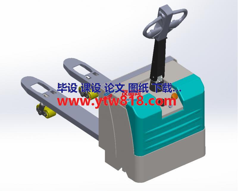 小型电动搬运车3D模型三维图纸