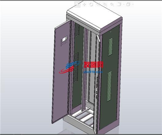 配电输电设备-网络机箱机柜（钣金配电箱设计）模型