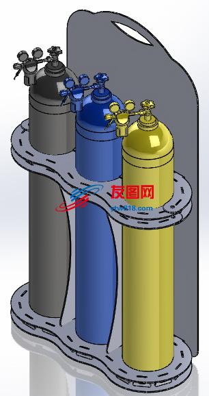 激光气瓶安全底座