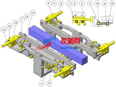 缩放仪式定心机构