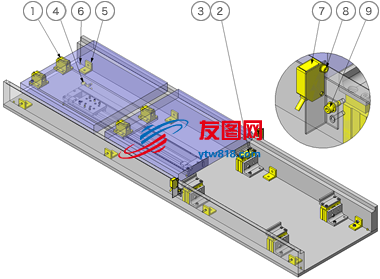 止回组件和气缸的工件输送机构