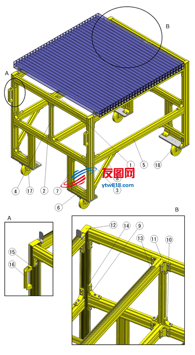 构件搬运台车