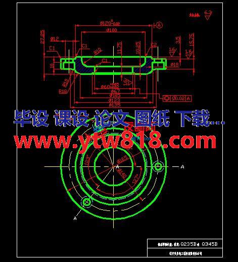 纸板热水泵泵盖图