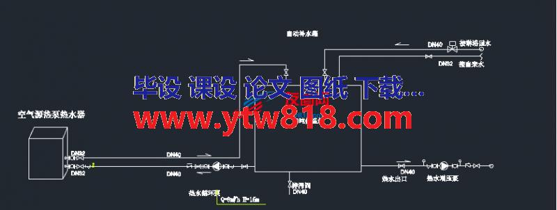 空气能热水器系统图