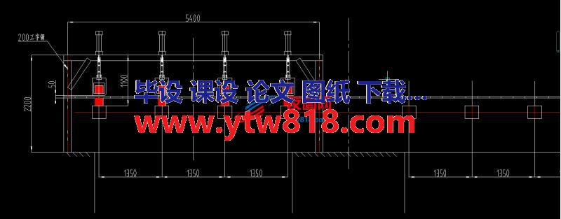 连铸机方坯在线称重方案图（油缸提升法）