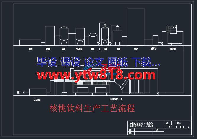 核桃饮料生产工艺流程