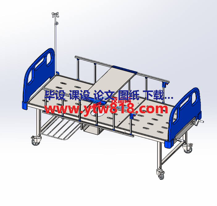 多功能病床三维设计