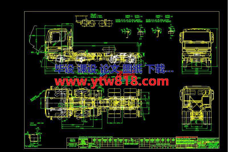 奔驰的图纸CAD版