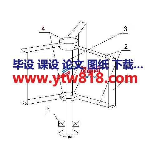 垂直轴风力发电机CAD三维设计模型