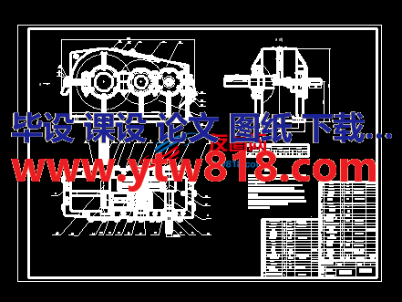 减速箱的机械设计课程设计装配图