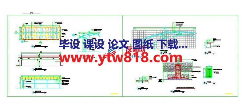 电动车棚CAD图纸