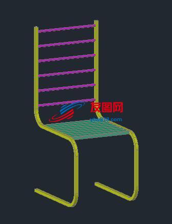 木质家用椅子CAD三维模型