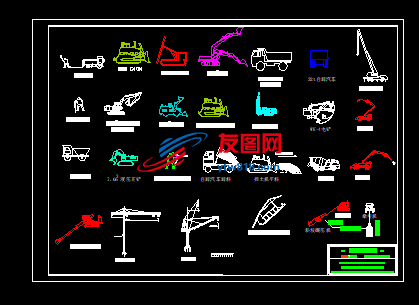 工程机械图块-CAD