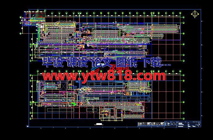 年产24万辆的汽车涂装线总布置图