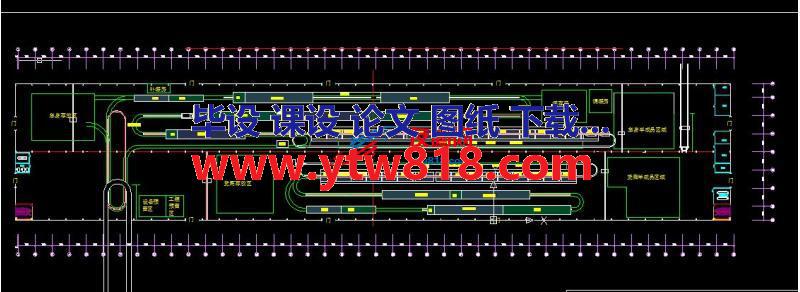 年产10万辆汽车涂装生产线设备平面布置图