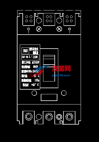 厂家电器实物接触器空开图块CAD