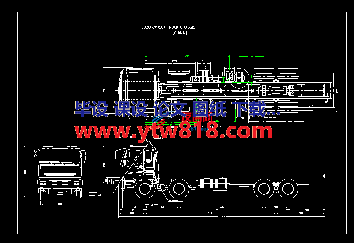 额外五十铃重卡底盘图纸