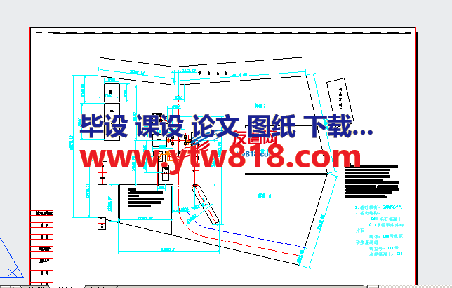 拌和机地形平面图-1000-0