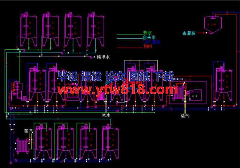 果汁饮料预处理工艺流程图