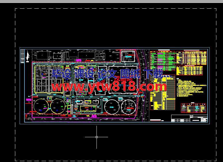 5万吨生活污水建筑总平面图