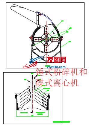 锤式粉碎机和碟式离心机